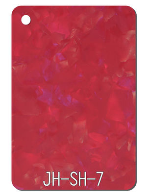 빨간 짜임새 디자인 아크릴 장 진주 작풍에 의하여 패턴화된 투명 플라스틱 장 1220x2440mm